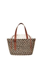 Black Melange Raffia Tote | Cesta Collective