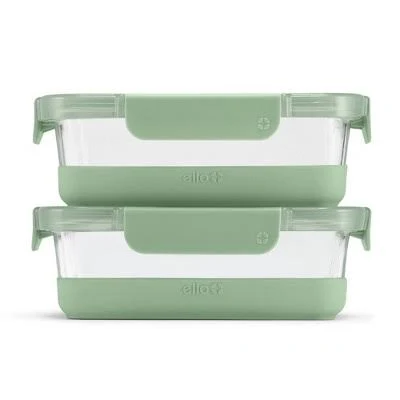 Ello 4pc 3.4c Glass Refresh Food Storage Container Set