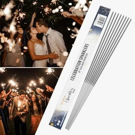 Wedding Sparklers Now Premium Gold Sparklers 20-Inch Pack of 96