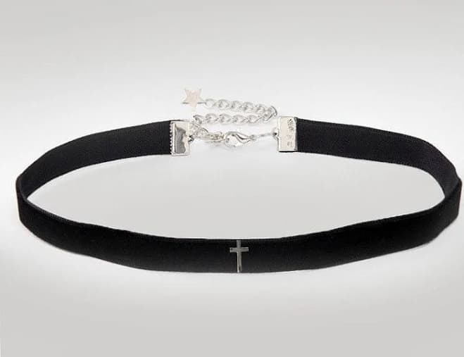 Gothic Cross Choker Necklace