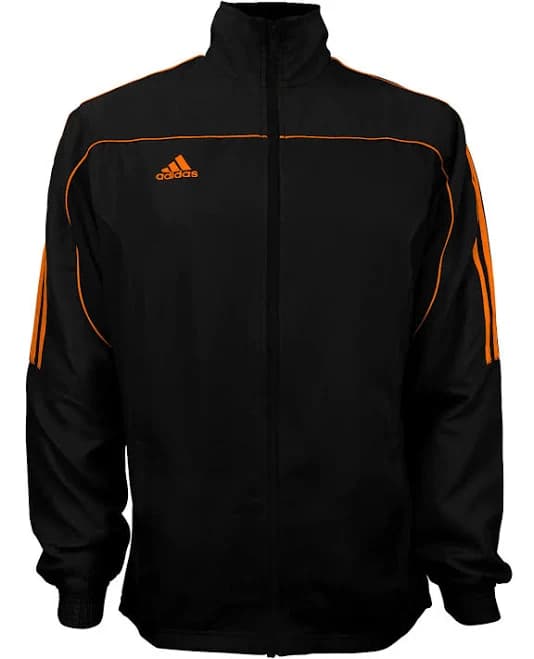 Custom adidas Martial Arts 3-Stripes Light Tracksuit BLACK NEON ORANGE / M