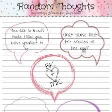 Printable Journal Pages - Digital Download - 8.5" X 11" Pink Watercolor Lined Pages - 12 Pages - Unique Pages - List Page - Random Thoughts - Etsy Canada
