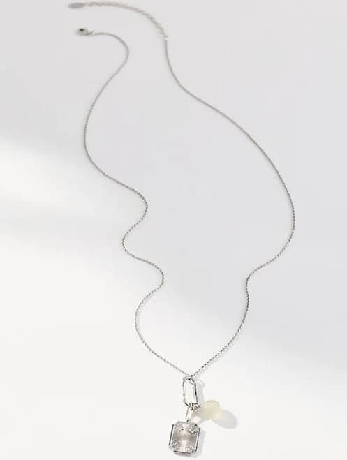 Anthropologie Delicate Link Pendant Necklace