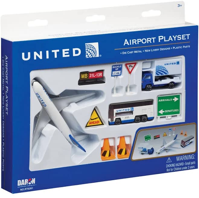 DAron United Airlines Playset