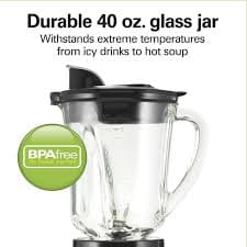 Hamilton Beach Multifunction Smoothie Maker with Wave Crusher Blender, 40 oz Glass Jar & 20 oz Travel Jar, 58181 - Walmart.com