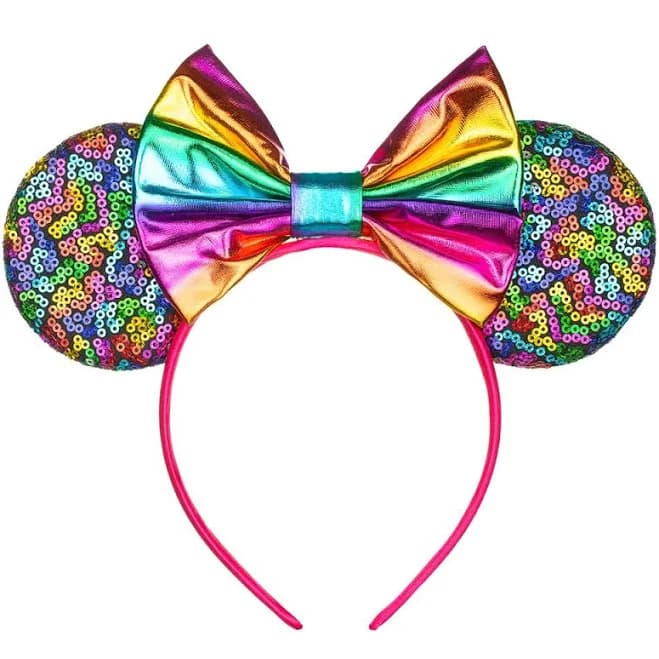 Mickey Mouse Minnie Mouse Sequin Ears Headband