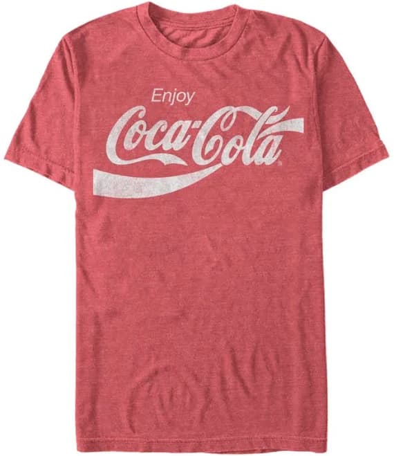 Coca-Cola Men's Vintage-Like Coca-Cola T-Shirt