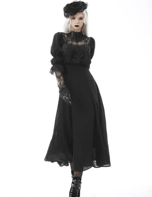 Victorian Goth Lace Dress