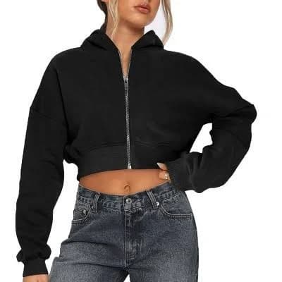 90s Long Sleeve Fleece Full Zip Hoodie