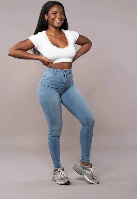 Fit Jeans Women's 360 High Waisted Athletic Fit Jeans