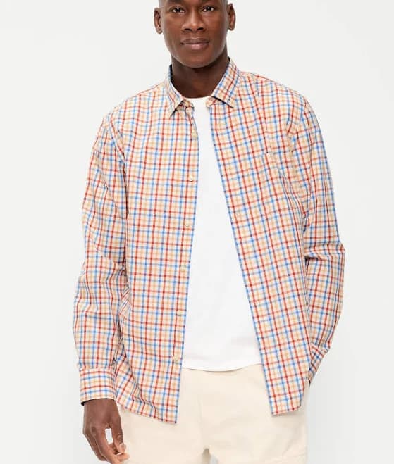 Old Navy Men's Classic Fit Everyday Poplin Shirt