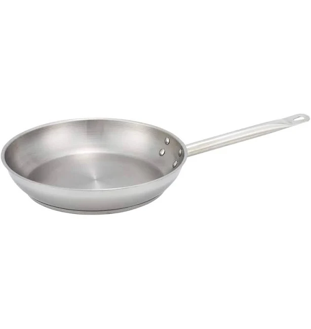 Winco SSFP-8 8" Stainless Steel Fry Pan