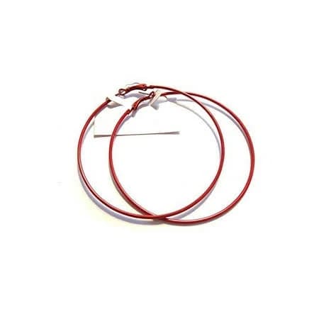 Women's Classic Thin 3 inch Hoop Earrings