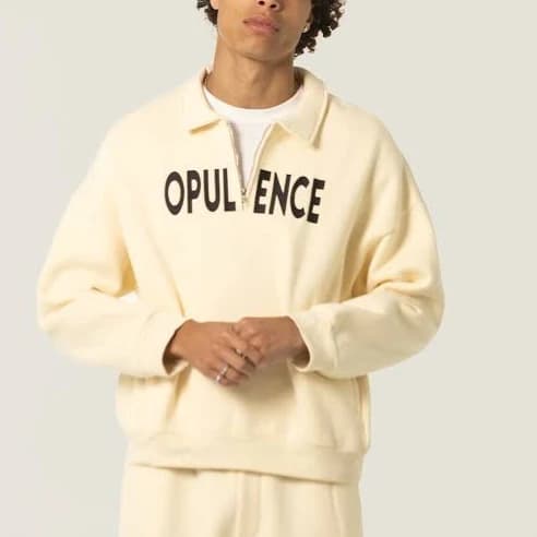 Fleece Quarter Zip Sweatshirt