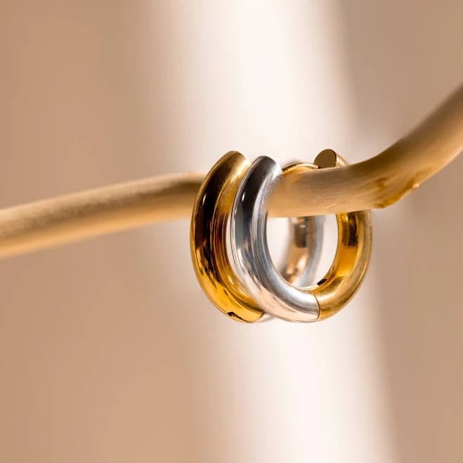 caitlyn minimalist Bold Chunky Hoop Earrings