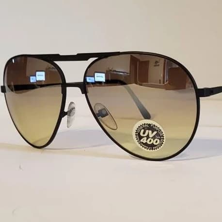 Vintage Aviator Double Bridge Sunglasses with Gradient Lenses