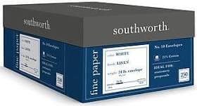 Southworth 250 Count White Linen Envelopes