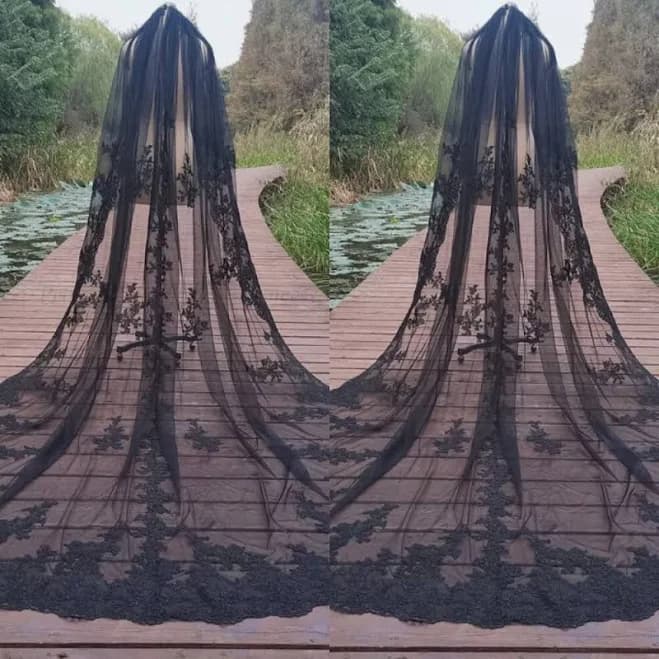 Woodland Gatherer Cathedral 3 Meter Wedding Veil with Comb