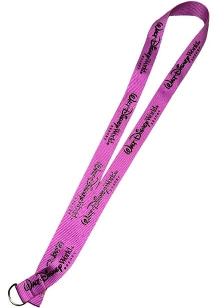 Walt Disney World Lanyard Purple Black