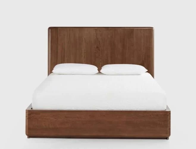 Queen Bed Sets - Citra Brown Mango Wood Platform with Storage 65"W x 89"D x 48"H at Living Spaces