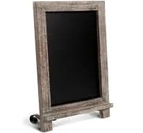 HBCY Creations Hanging Or Tabletop Chalkboard with Legs