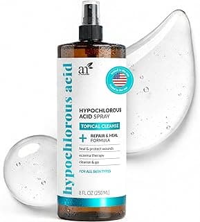 Hypochlorous Acid Face & Skin Spray – Gentle Daily Facial Mist, pH-Balanced, Fragrance-Free, Soothing Cleanser for Sensitive Skin – 8 fl oz
