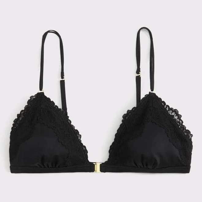 Abercrombie & Fitch Women's Lace Bralette with Front Closure