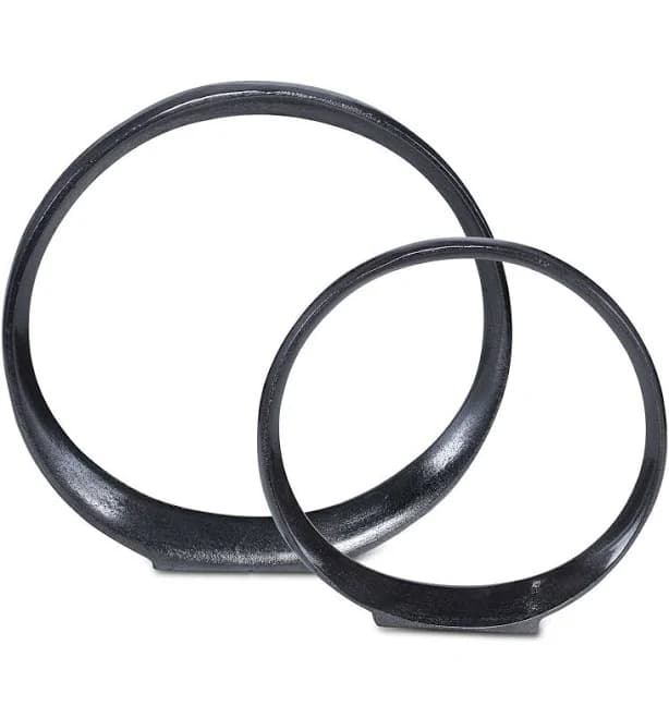Uttermost Orbits Ring Sculptures Set of 2