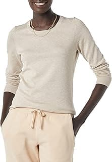 Women's Long-Sleeve Lightweight Crewneck Sweater (Available in Plus Size)