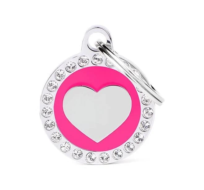 MyFamily Glam Heart Pet ID Tag