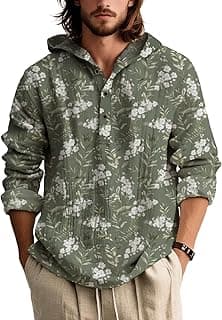 Men's Bohemian Geometric Print Hoodie Lightweight Long Sleeve Pullover Shirt Vintage Ethnic Top For Spring Fall