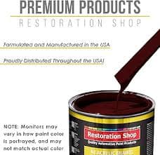 Amazon.com: Restoration Shop - Mine Red Acrylic Enamel Auto Paint - Quart Paint Color Only - Professional Single Stage High Gloss Automotive, Car, Truck, Equipment Coating, 2.8 VOC : Automotive
