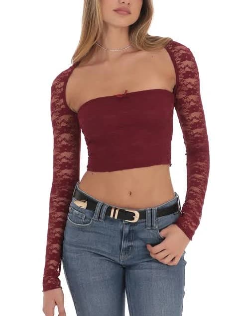 Lace Long Sleeve Top