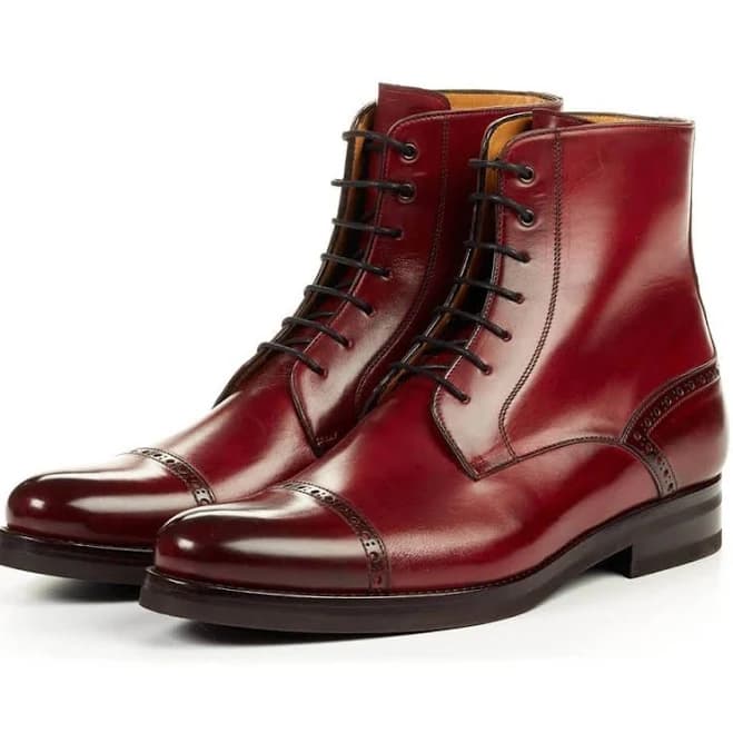 Men's Tall Lace-Up Leather Boots