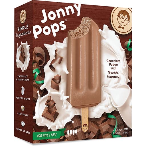 Jonny Pops Dark Chocolate & Cream Bars