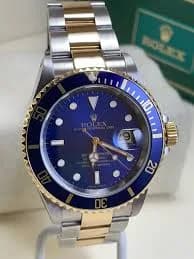 Rolex Submariner Date 16613 Men's Blue Dial