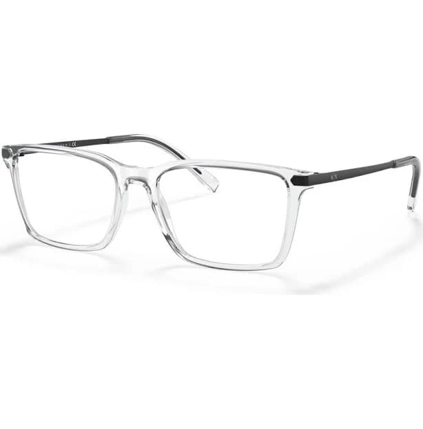 Armani Exchange 54mm Rectangle optical glasses in Transparent at Nordstrom