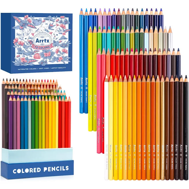 Arrtx 72 Colored Pencils Set