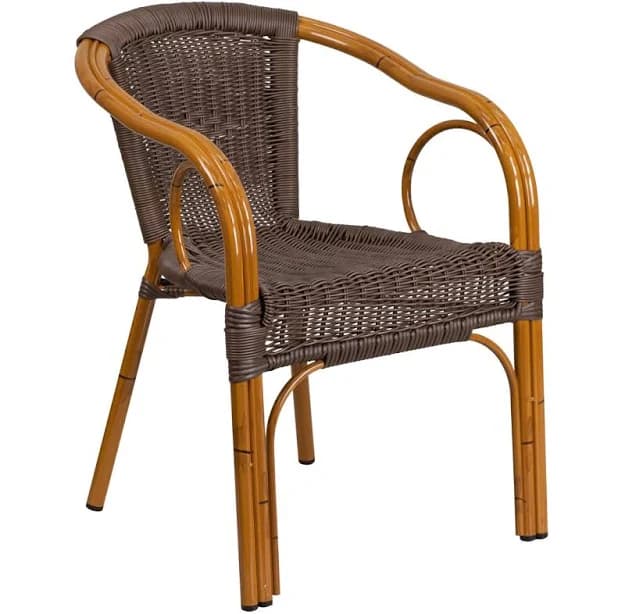 Bay Isle Home Keyla Rattan Restaurant Patio Chair