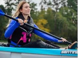 Amazon.com : Pelican Sentinel 80x - Sit-on-top Kayak - Recreational One Person Kayak - 8ft - Fade Deep Blue White : Sports & Outdoors