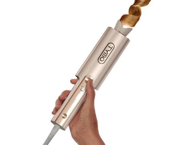 Upgraded Automatic Rotating Curling Iron - TYMO CurlPro Plus Long Barrel Curling Wand for Long Hair, Ceramic Hair Curler for Women, Anti-Scald, Tangle