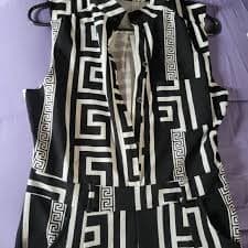 Pants & Jumpsuits | Asymmetrical Geometric Design Cat Suit This Is A Jumpsuit Catsuit One Piece | Poshmark