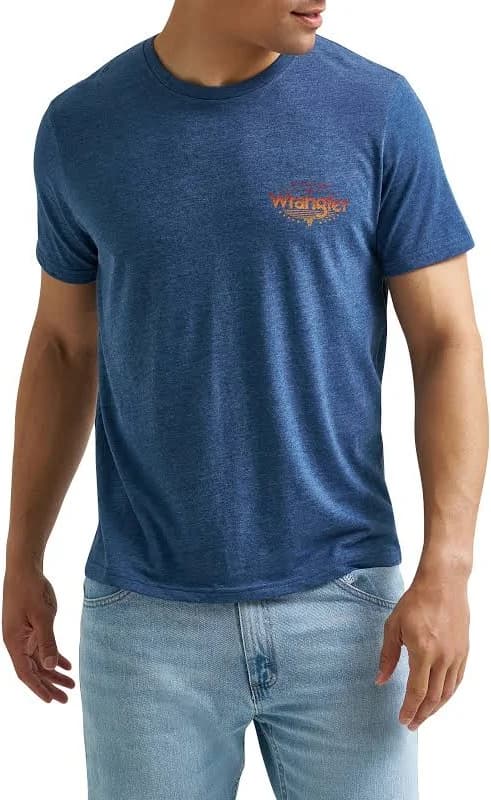 Wrangler Men's and Big Men's Regular Fit Short Sleeve Graphic Tee