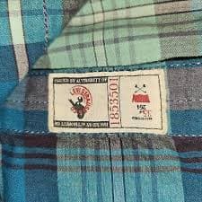 LEVI'S White Tab Pearl Snap Western Shirt Men's XXL Plaid Check Rodeo Teal LS | eBay