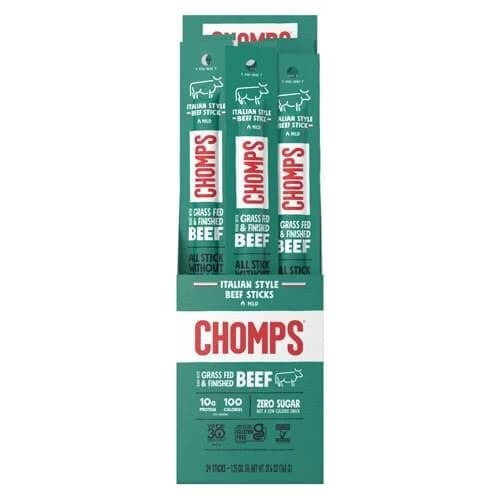 CHOMPS Grass Fed Italian Style Beef Sticks