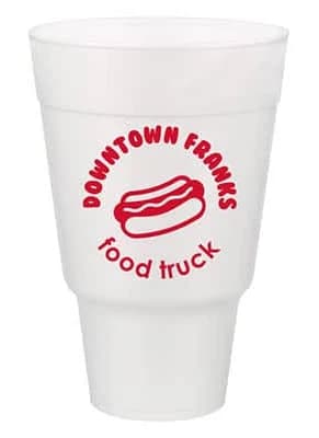 Custom Printed Traveler Foam Cups