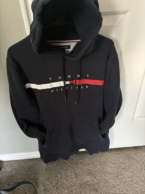 Tommy Hilfiger Navy Red And White Hoodie
