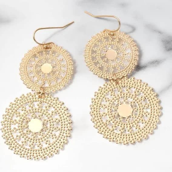 Filigree Lace Dangle Earrings
