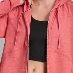 DKNY Women's Spacedye Full Zip Hoodie