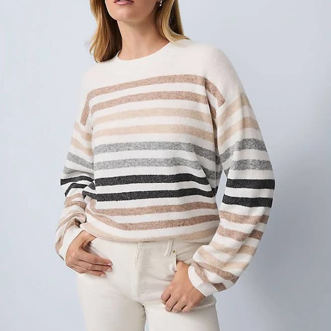 Ann Taylor Women's Striped Raglan Sweater